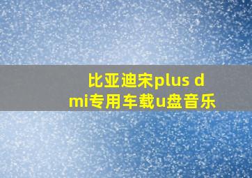 比亚迪宋plus dmi专用车载u盘音乐